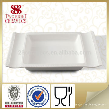 Wholesale wedding cheap square plates porcelain dish